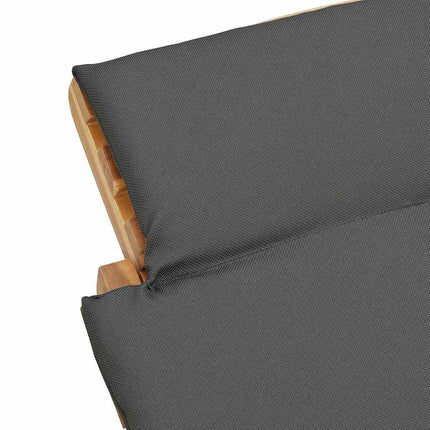 Transat Gris foncé 188 x 55 x 59 cm Bois de teck solide