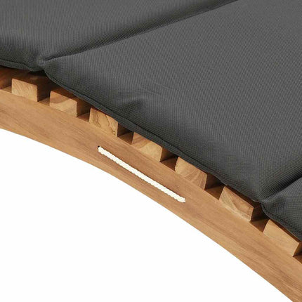 Transat Gris foncé 188 x 55 x 59 cm Bois de teck solide
