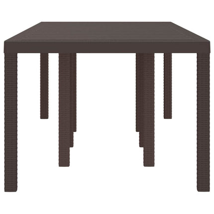 Table de Jardin Marron 250 x 100 x 73 cm polyrotin