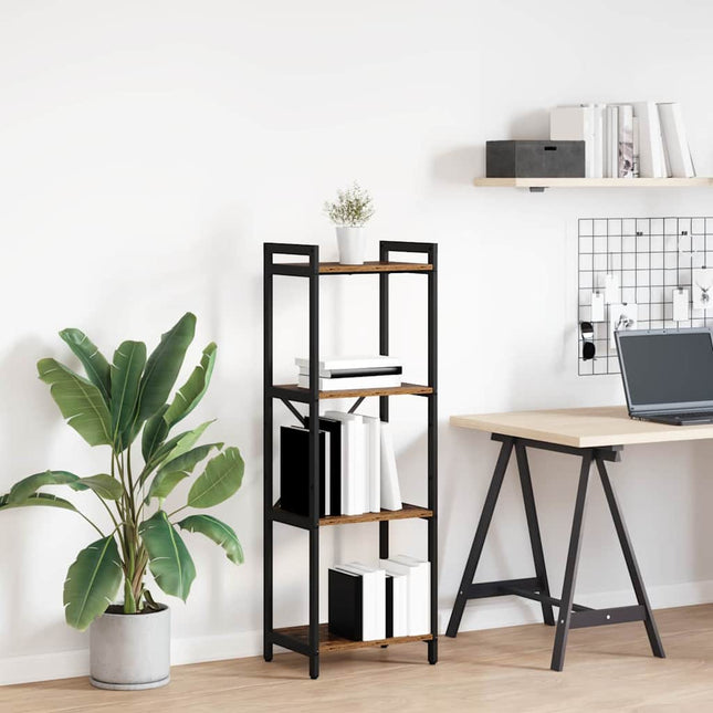 Bibliothèque Bois ancien 40 x 30 x 118 cm Bois d'ingénierie