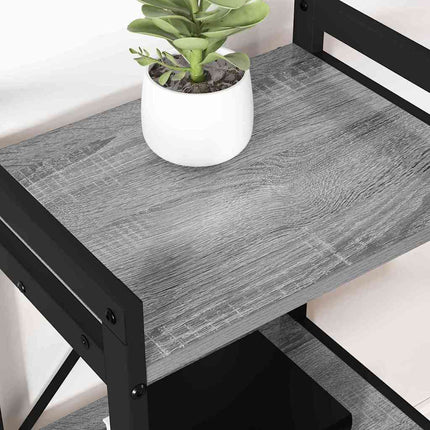 Bibliothèque Sonoma gris 40 x 30 x 83 cm Bois d'ingénierie