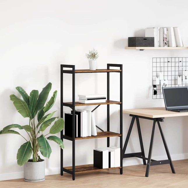 Bibliothèque Bois ancien 60 x 30 x 118 cm Bois d'ingénierie