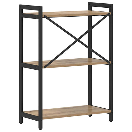 Bibliothèque chêne artisanal 60 x 30 x 83 cm Bois d'ingénierie