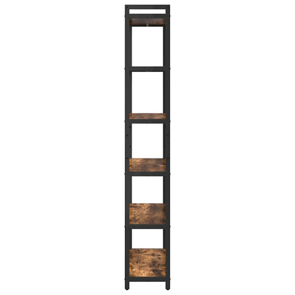 Bibliothèque Chêne fumé 80 x 30 x 188 cm Bois d'ingénierie