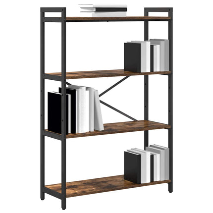 Bibliothèque Chêne fumé 80 x 30 x 118 cm Bois d'ingénierie