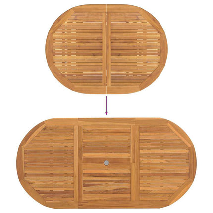 Ensemble de salle à manger pour jardin 7 pcs Marron