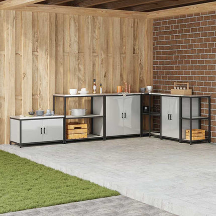 Étagère de rangement de cuisine Argenté Acier galvanisé