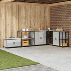 Étagère de rangement de cuisine Argenté Acier galvanisé