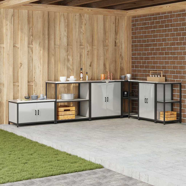 Étagère de rangement de cuisine Argenté Acier galvanisé