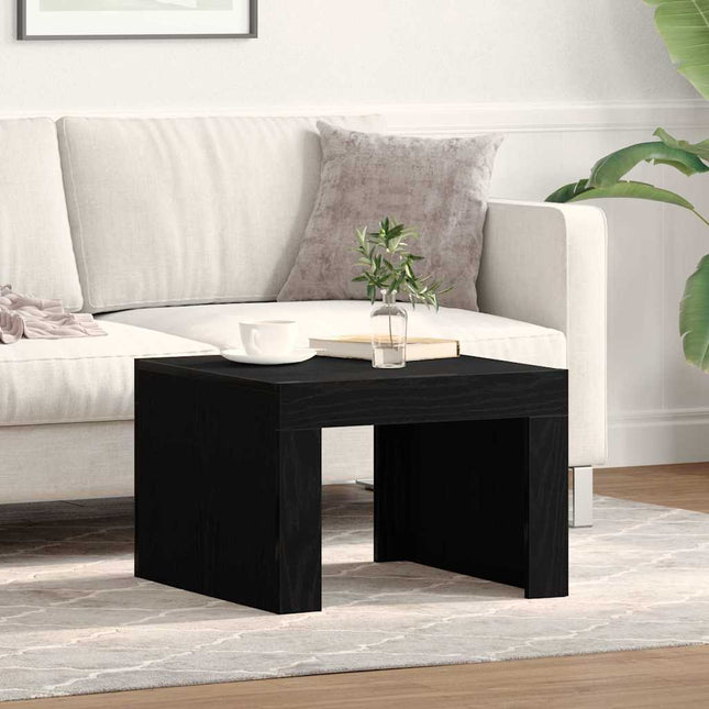Table Basse Bois D'ingénierie Chêne noir 50 x 50 x 35 cm