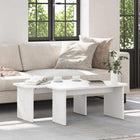 Table basse Blanc 100 x 69 x 35.5 cm Bois massif en pin