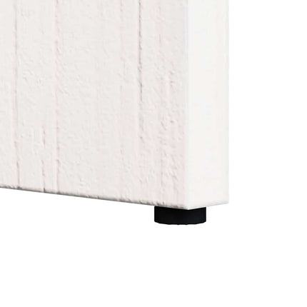 Table d'appoint Blanc 50 x 40 x 50 cm Bois massif en pin