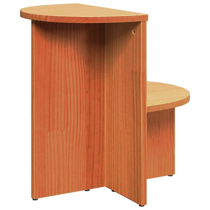 Table d'appoint Marron cire 50 x 40 x 50 cm Bois massif en pin