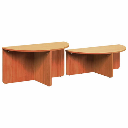 Table basse 2 pcs Marron cire 79 x 39,5 x 40 cm