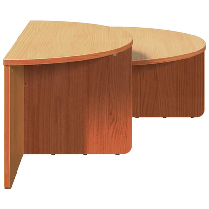 Table basse 2 pcs Marron cire 79 x 39,5 x 40 cm