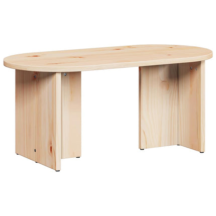 Table basse Naturel 80 x 39,5 x 35 cm Bois de pin massif