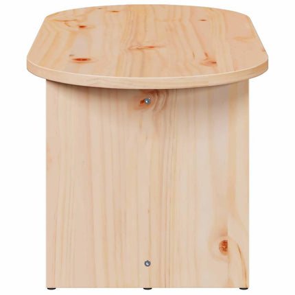 Table basse Naturel 80 x 39,5 x 35 cm Bois de pin massif