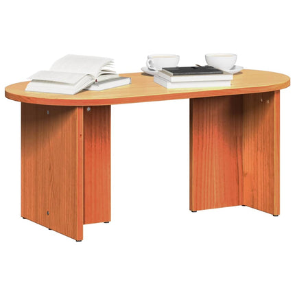 Table basse Marron cire 80 x 39,5 x 35 cm Bois de pin massif