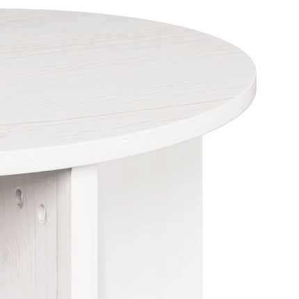 Table basse 2 pcs Blanc 41,5 x 41,5 x 41 cm Bois massif en pin