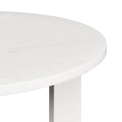 Table basse 2 pcs Blanc 47,5 x 47,5 x 27 cm Bois de pin massif