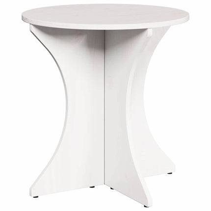 Table basse 2 pcs Blanc 46 x 46 x 47 cm Bois massif en pin