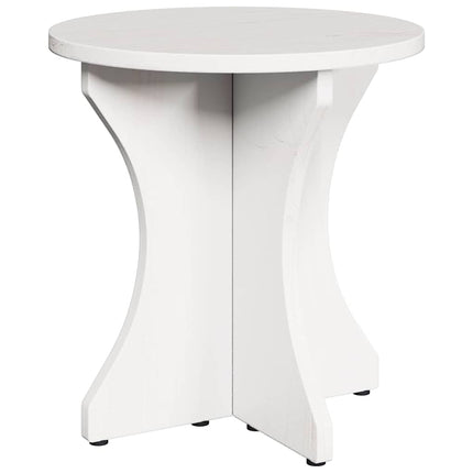 Table basse 3 pcs Blanc 46 x 46 x 47 cm Bois massif en pin