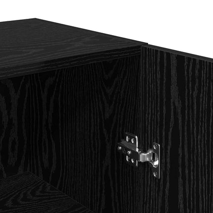 Ensemble meuble TV Montage mural Chêne noir 30,5 x 30 x 60 cm