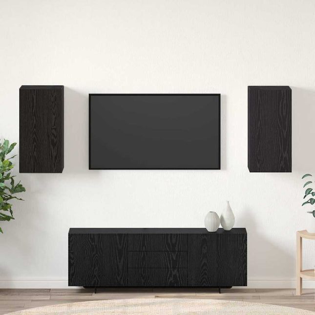 Ensemble meuble TV 2 pcs Chêne noir 30,5 x 30 x 60 cm