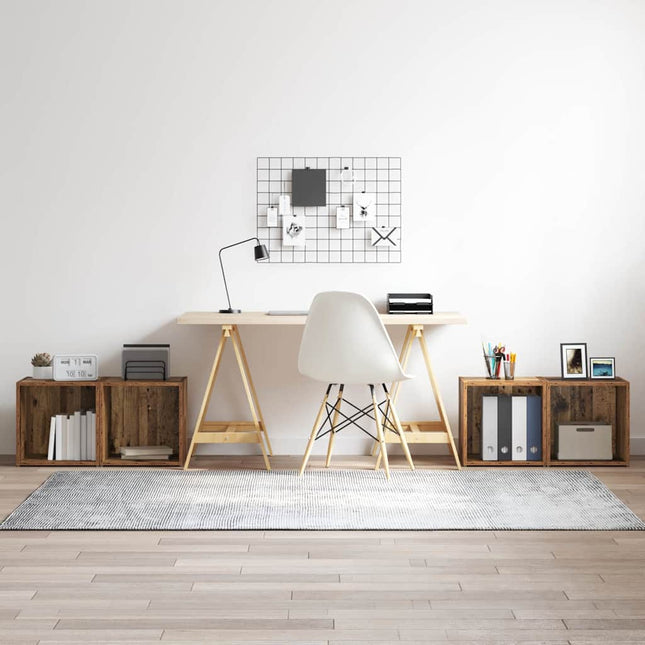 Ensemble meuble TV 4 pcs Bois Ancien 37 x 35 x 37,5 cm