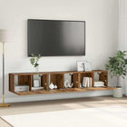Ensemble meuble TV Montage mural 3 pcs Marron 60 x 30 x 30 cm