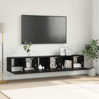 Ensemble meuble TV 3 pcs Noir 60 x 30 x 30 cm Bois d'ingénierie
