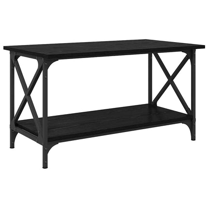 Table basse Chêne noir 80 x 45 x 45.5 cm Bois d'ingénierie
