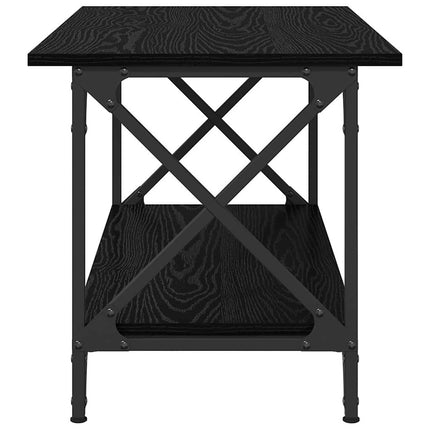 Table basse Chêne noir 80 x 45 x 45.5 cm Bois d'ingénierie