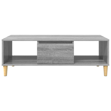 Table basse Sonoma gris 103,5 x 60 x 35 cm Bois d'ingénierie