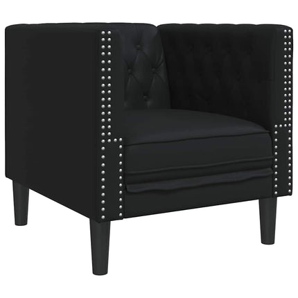 Ensemble de Canapés 3 pcs Noir 194 x 74.5 x 70.5 cm Faux cuir