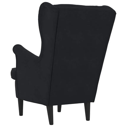 Fauteuil Noir 71 x 92 x 91 cm Velours