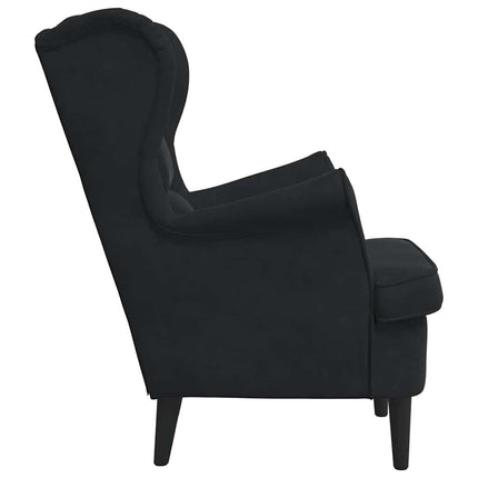 Fauteuil Noir 71 x 92 x 91 cm Velours