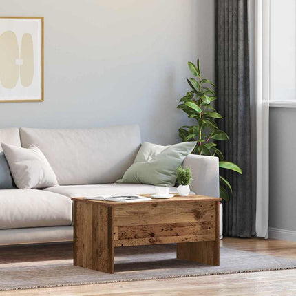 Table basse Bois ancien 80 x 50,5 x 42,5 cm Bois d'ingénierie