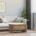 Table basse chêne artisanal 80 x 50,5 x 42,5 cm