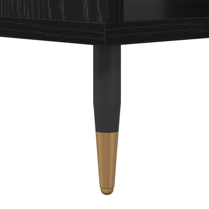 Table Basse 60 X 50 X 40 Cm Bois D'ingénierie Chêne noir