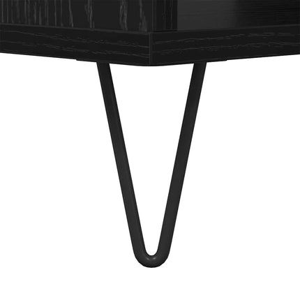 Table Basse 60 X 50 X 40 Cm Bois D'ingénierie Chêne noir