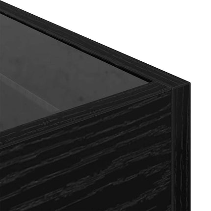 Table Basse Bois D'ingénierie Chêne noir 40 x 40 x 30 cm