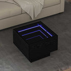 Table Basse Bois D'ingénierie Chêne noir 40 x 40 x 30 cm