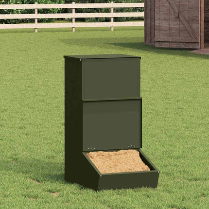 Distributeur de porcs Vert olive 55 x 51 x 91,5 cm