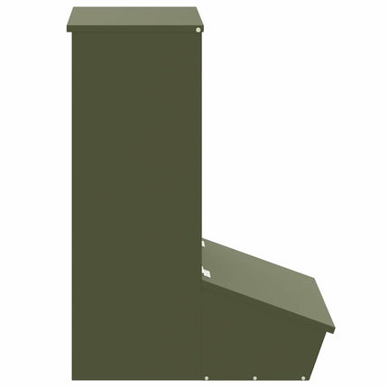 Distributeur de porcs Vert olive 55 x 51 x 91,5 cm