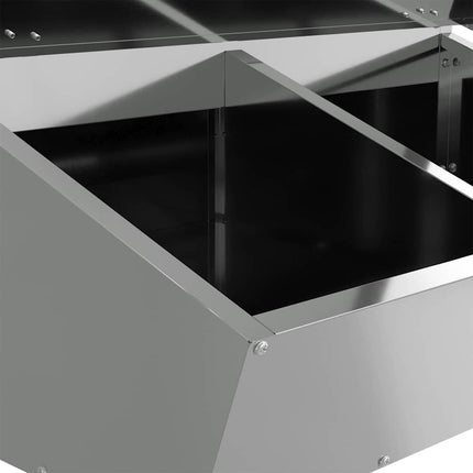 Distributeur de porcs Argent 55 x 51 x 91,5 cm Acier galvanisé