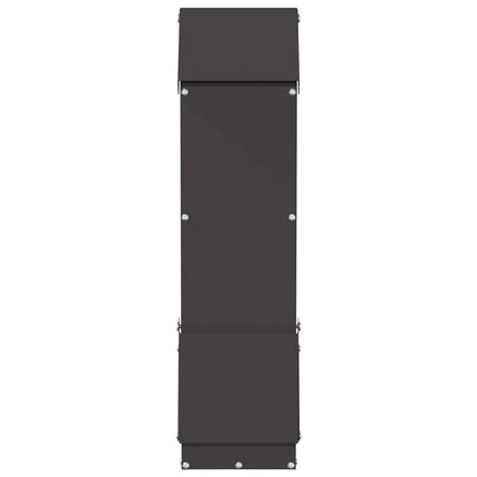 Mangeoire pour poules Noir 13 x 12 x 51 cm Acier Laminé à Froid