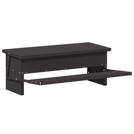 Nourrisseur à pédale pour poules Noir 48,5 x 39,5 x 19 cm