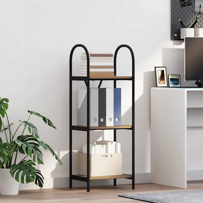 Étagère chêne artisanal 40 x 30 x 109 cm Bois d'ingénierie