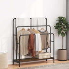 Porte-vêtements Chêne fumé 90 x 30 x 100,5 cm Bois d'ingénierie